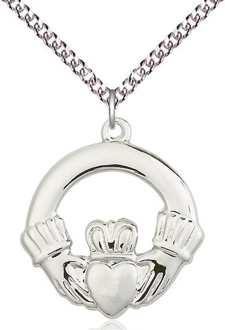 Sterling Silver Claggagh Medal Catholic Jewelry
