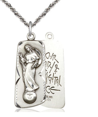 Sterling Silver Our Lady of Mental Peace Medal Catholic Jewelry