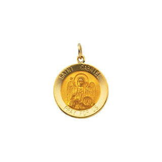 14K Yellow 18.25 mm Saint Gabriel Medal