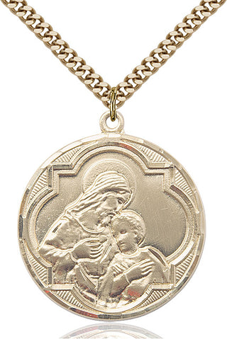 14kt Gold Filled Blessed Sacrament Medal Catholic Jewelry