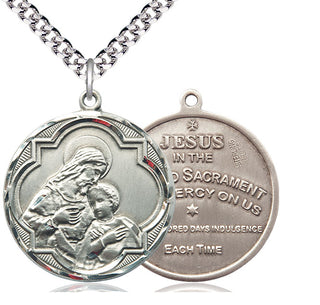 Sterling Silver Blessed Sacrament Medal Catholic Jewelry