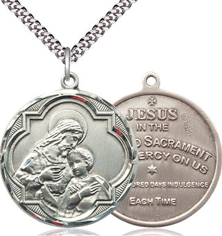 Sterling Silver Blessed Sacrament Medal Catholic Jewelry