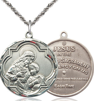 Sterling Silver Blessed Sacrament Medal Catholic Jewelry
