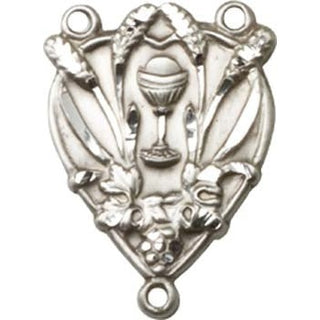 Sterling Silver Communion Rosary Center Rosary Center