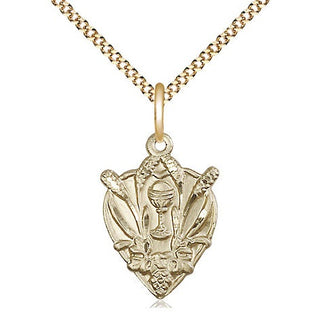 14kt Gold Filled Communion Medal Religious Jewelry