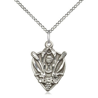 Sterling Silver Communion Medal Religious Jewelry