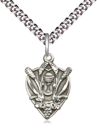 Sterling Silver Communion Medal Religious Jewelry