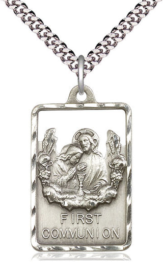 Sterling Silver Communion First Reconciliation Medal Catholic Jewelry