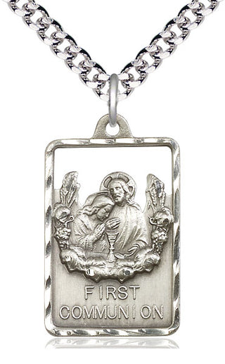 Sterling Silver Communion First Reconciliation Medal Catholic Jewelry