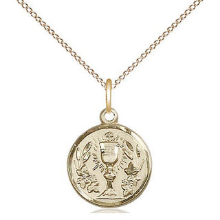 14kt Gold Filled Communion Chalice Medal | Small
