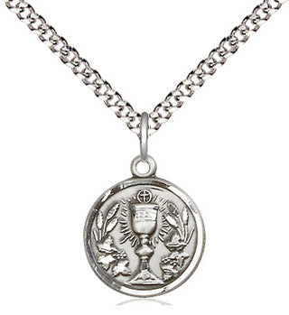 Sterling Silver Communion Chalice Medal | Small