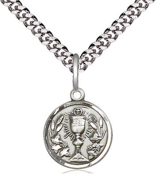Sterling Silver Communion Chalice Medal | Small
