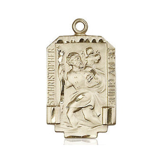 14kt Gold Saint Christopher Medal
