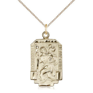 14kt Gold Saint Christopher Medal