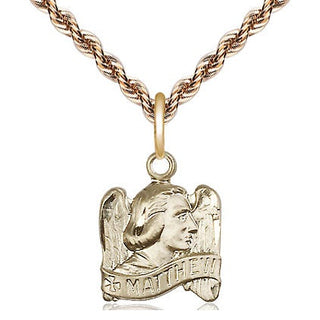 14kt Gold Filled Saint Matthew Medal Religious and Catholic Jewelry