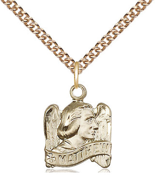 14kt Gold Saint Matthew Medal