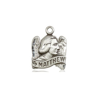 Sterling Silver Saint Matthew Medal Religious and Catholic Jewelry