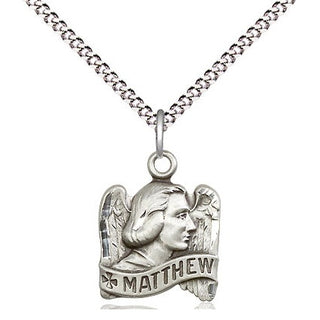 Sterling Silver Saint Matthew Medal Religious and Catholic Jewelry