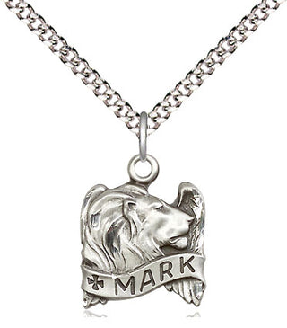 Sterling Silver Saint Mark the Evangelist Medal Religious and Catholic Jewelry