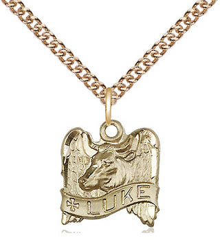 14kt Gold Saint Luke Medal