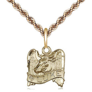 14kt Gold Saint Luke Medal