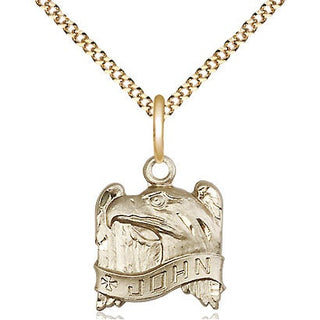 14kt Gold Filled Saint John Medal Religious and Catholic Jewelry