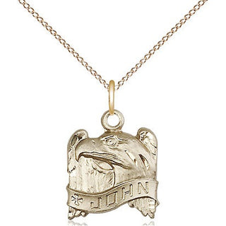 14kt Gold Filled Saint John Medal Religious and Catholic Jewelry