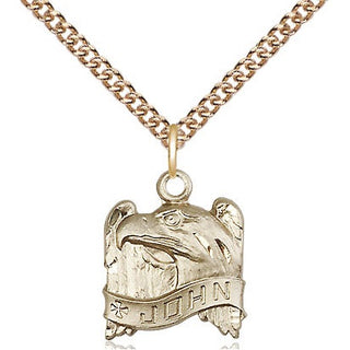 14kt Gold Saint John Medal