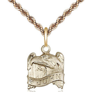 14kt Gold Saint John Medal