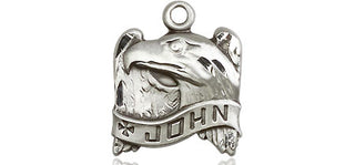 Sterling Silver Saint John Medal Religious and Catholic Jewelry