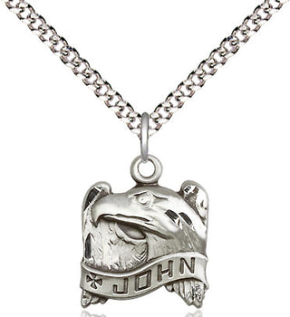 Sterling Silver Saint John Medal Religious and Catholic Jewelry