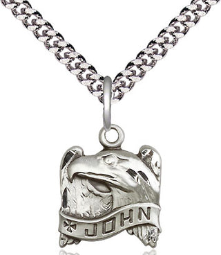 Sterling Silver Saint John Medal Religious and Catholic Jewelry