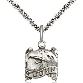 Sterling Silver Saint John Medal Religious and Catholic Jewelry