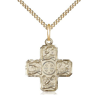 14kt Gold Filled Evangelist Medal Religious Jewelry