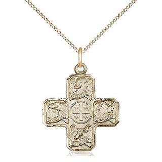 14kt Gold Evangelist Medal