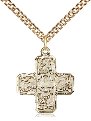 14kt Gold Evangelist Medal