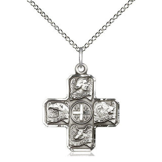 Sterling Silver Evangelist Medal Religious Jewelry
