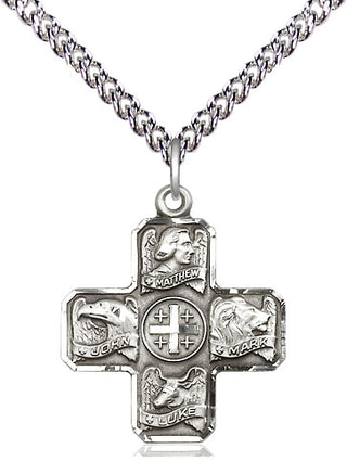 Sterling Silver Evangelist Medal Religious Jewelry