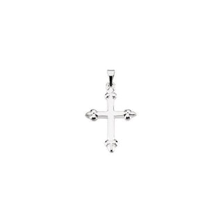 Platinum 21x16 mm Cross Pendant