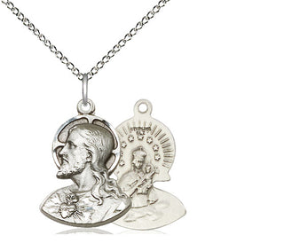 Sterling Silver Head of Christ Medal Religious Jewelry