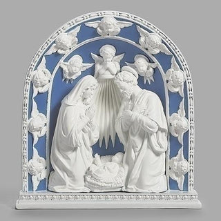 12-Inch Tabletop Nativity Della Robbia