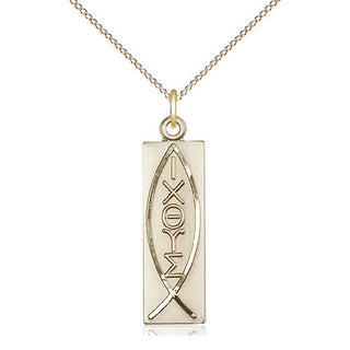 14kt Gold Fish Medal