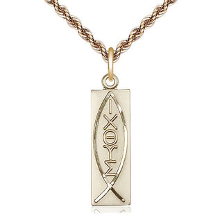 14kt Gold Fish Medal
