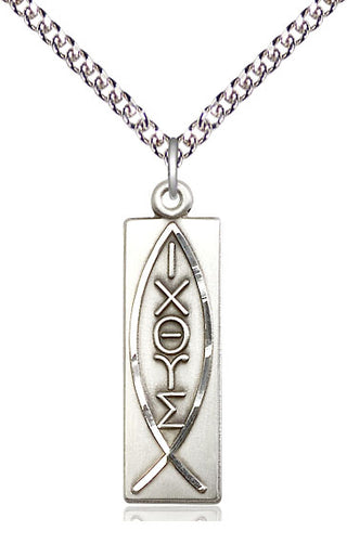 Sterling Silver Fish Medal | Large