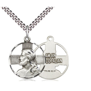 Sterling Silver Cross Medal Catholic Jewelry