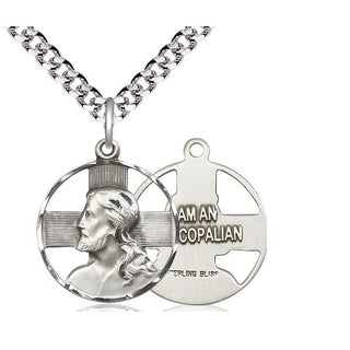 Sterling Silver Cross Medal Catholic Jewelry