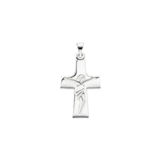 Sterling Silver 30.3x16 mm Crucifix Pendant