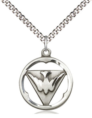 Pewter Holy Spirit Medal Religious Jewelry