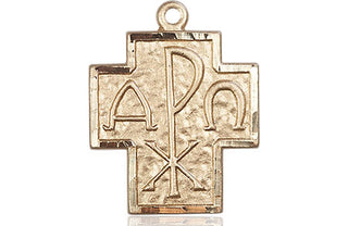 14kt Gold Filled Alpha & Omega Medal
