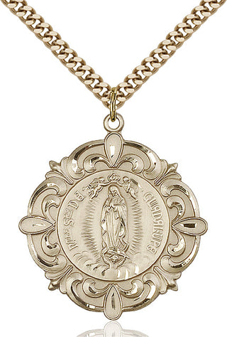 14kt Gold Filled Our Lady of Guadalupe Medal Catholic Jewelry